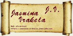 Jasmina Vrakela vizit kartica